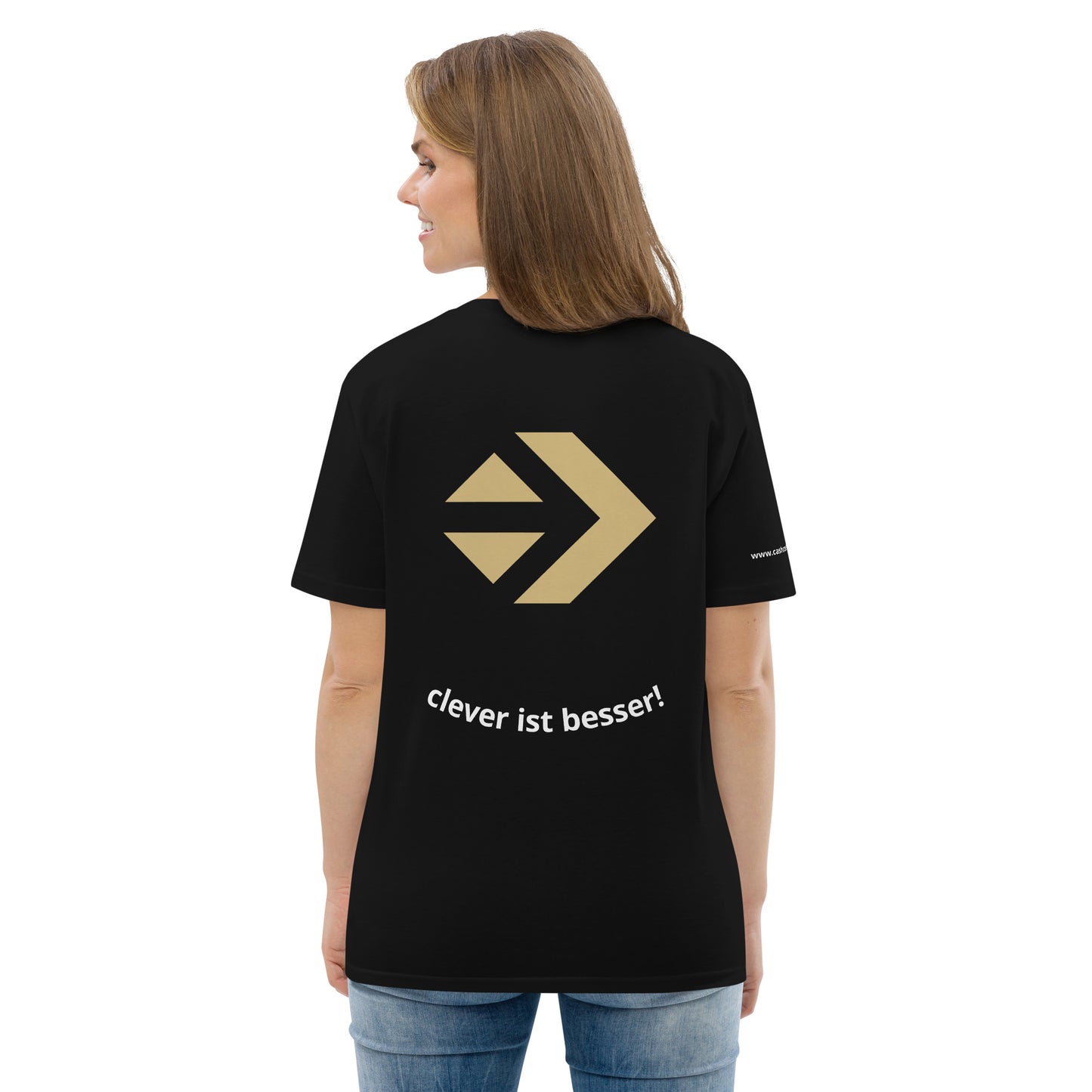 Unisex-Bio-Baumwoll-T-Shirt - Clever ist besser