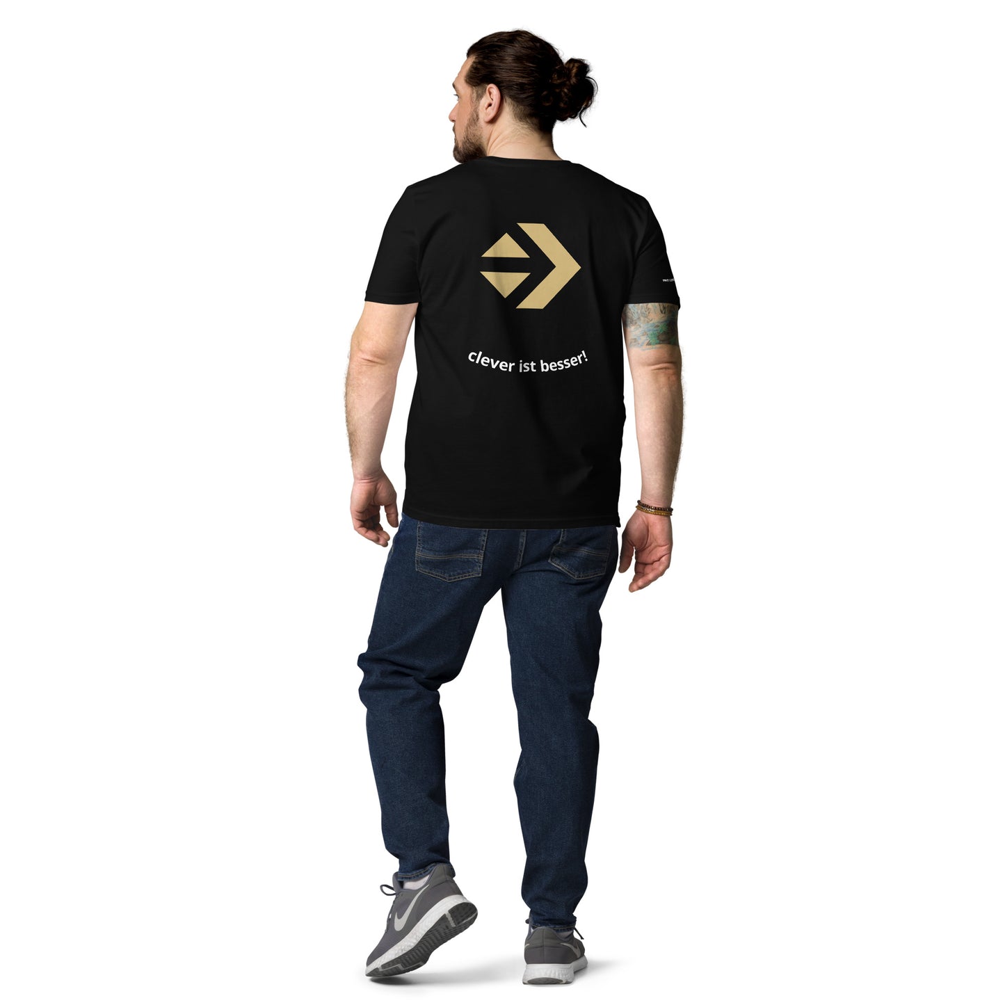 Unisex-Bio-Baumwoll-T-Shirt - Clever ist besser
