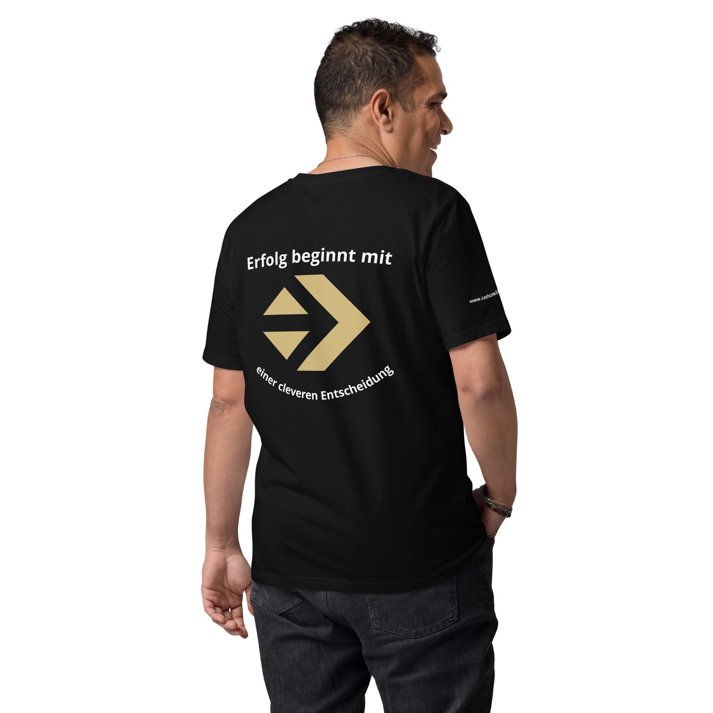 Unisex-Bio-Baumwoll-T-Shirt - Erfolg beginnt mit einer Cleveren Entscheidung