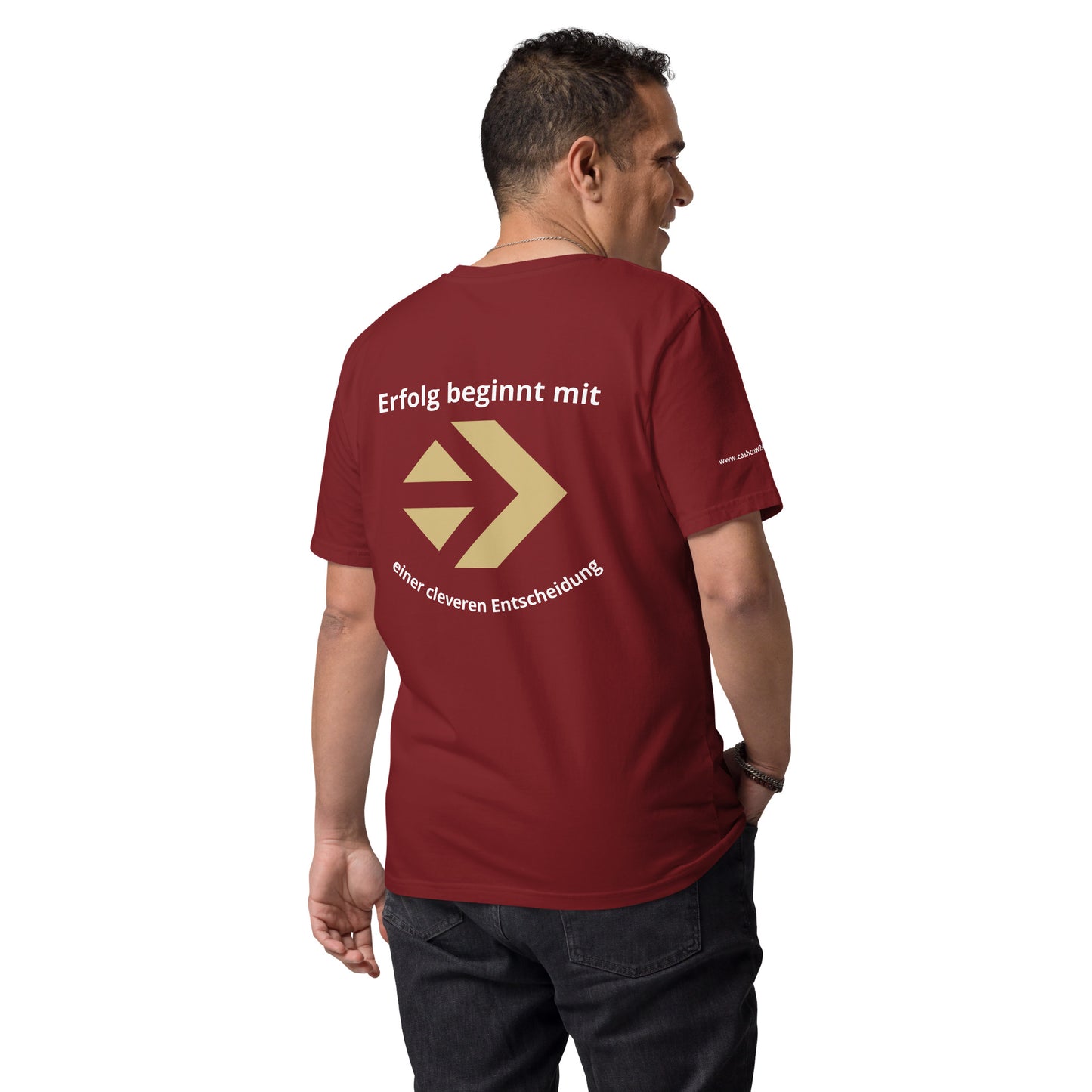 Unisex-Bio-Baumwoll-T-Shirt - Erfolg beginnt mit einer Cleveren Entscheidung