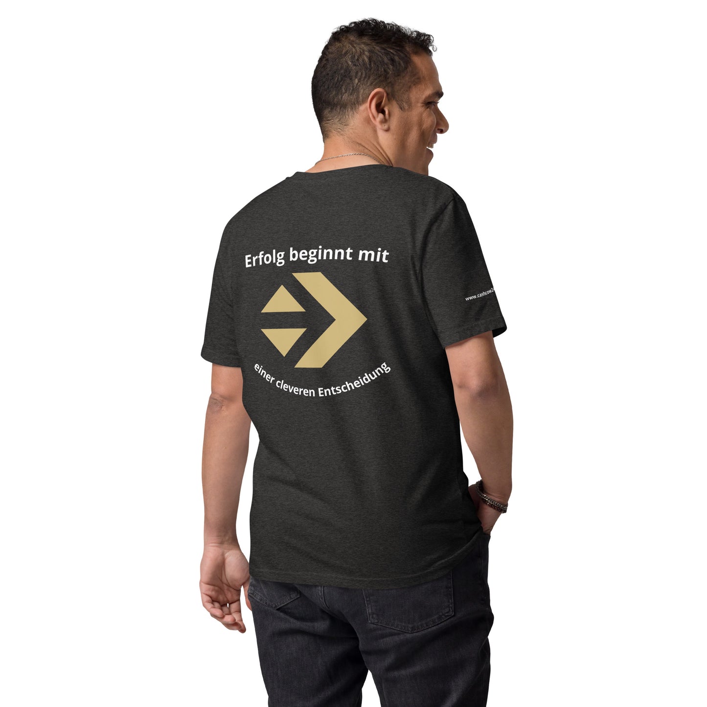Unisex-Bio-Baumwoll-T-Shirt - Erfolg beginnt mit einer Cleveren Entscheidung