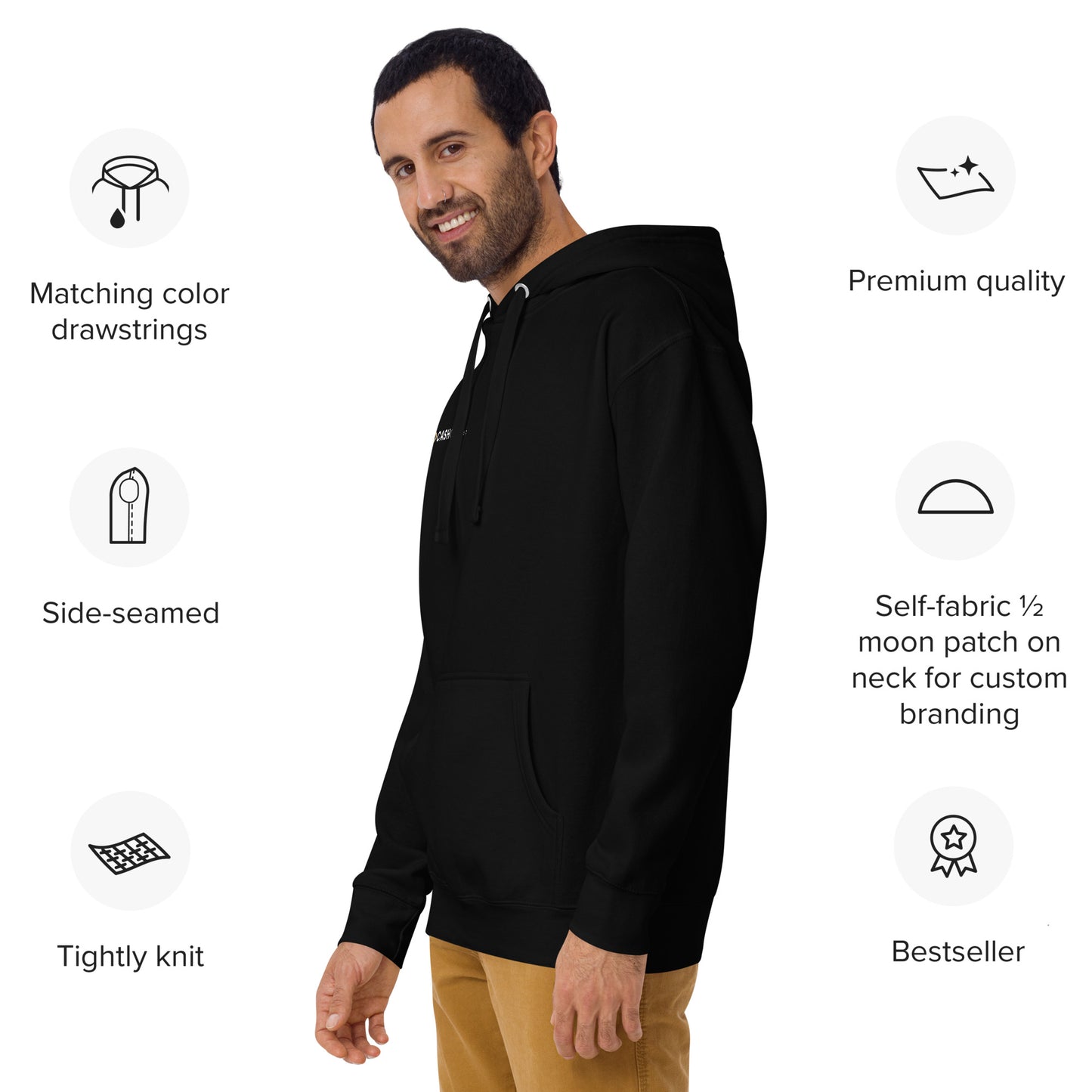 Unisex-Kapuzenpullover CashCow liefert ab