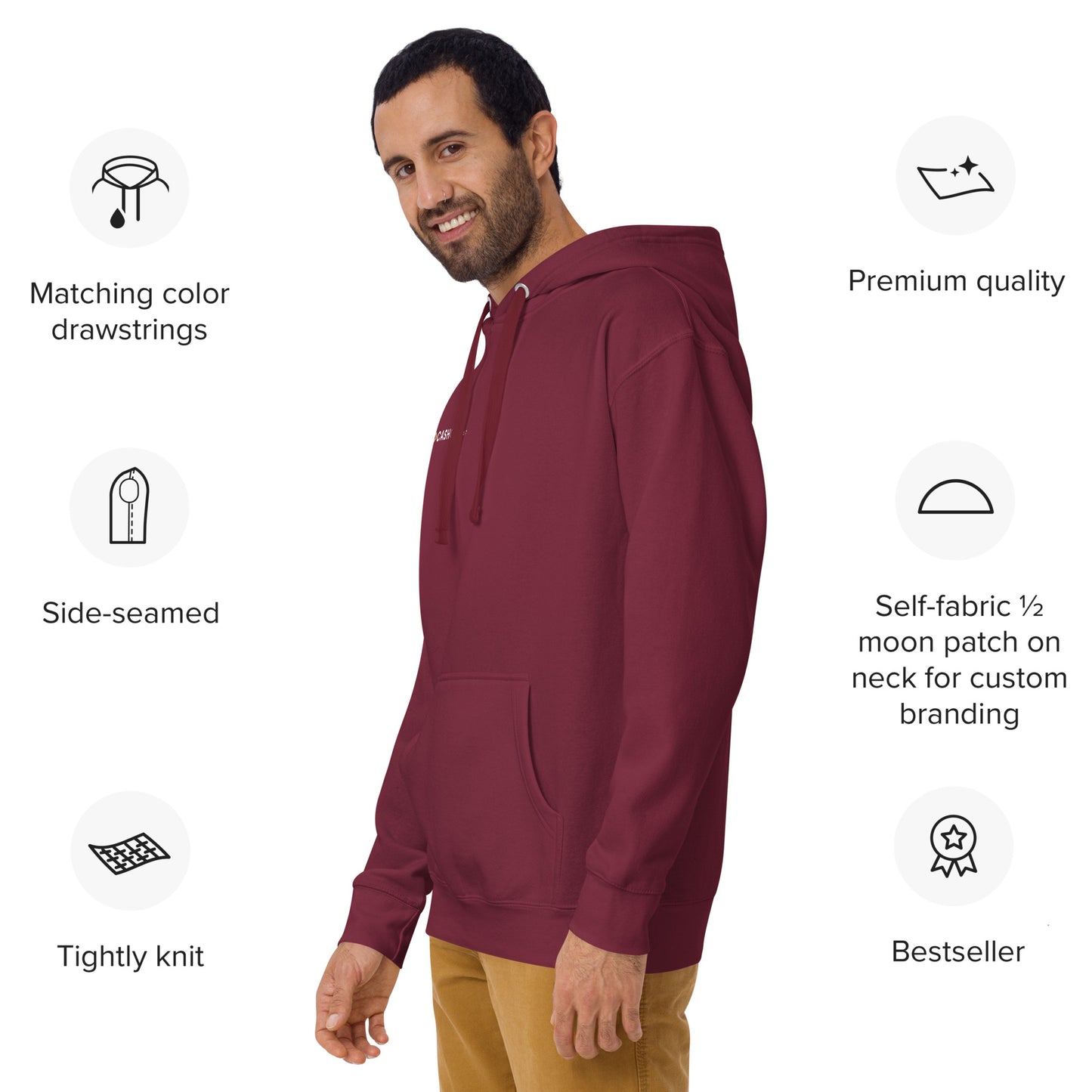 Unisex-Kapuzenpullover CashCow liefert ab
