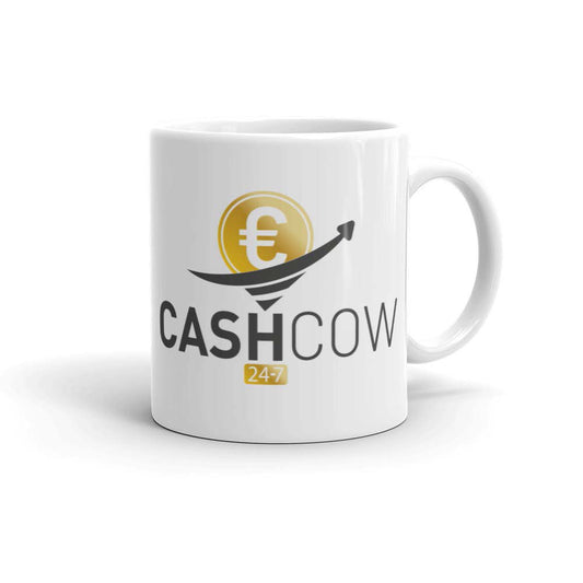 Becher / Tasse mit Cashcow24-7 Classic Logo